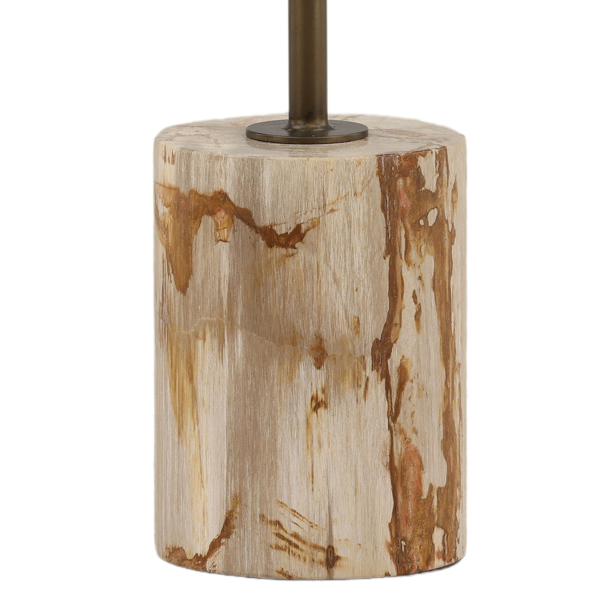 Orelia - Side Table - Light Natural And Antique Brass