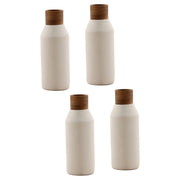 Ludlow - Vase (Set of 4) - White And Natural
