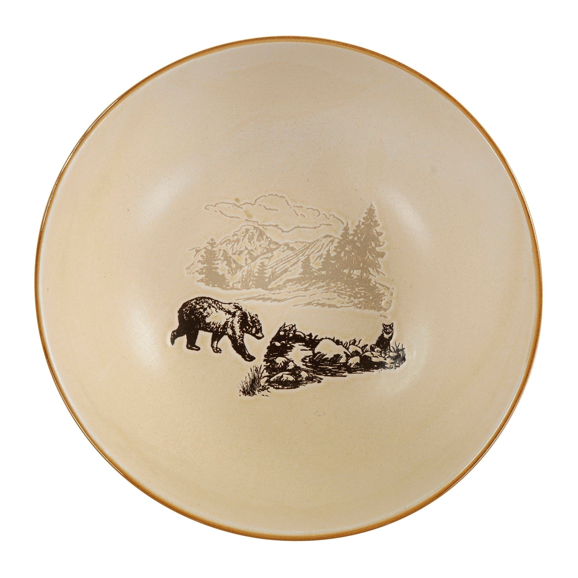White Pine - Ceramic Serving Bowl (Set of 4) - Brown