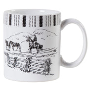 Ranch Life - Horse Mug (Set of 4) - Black / White