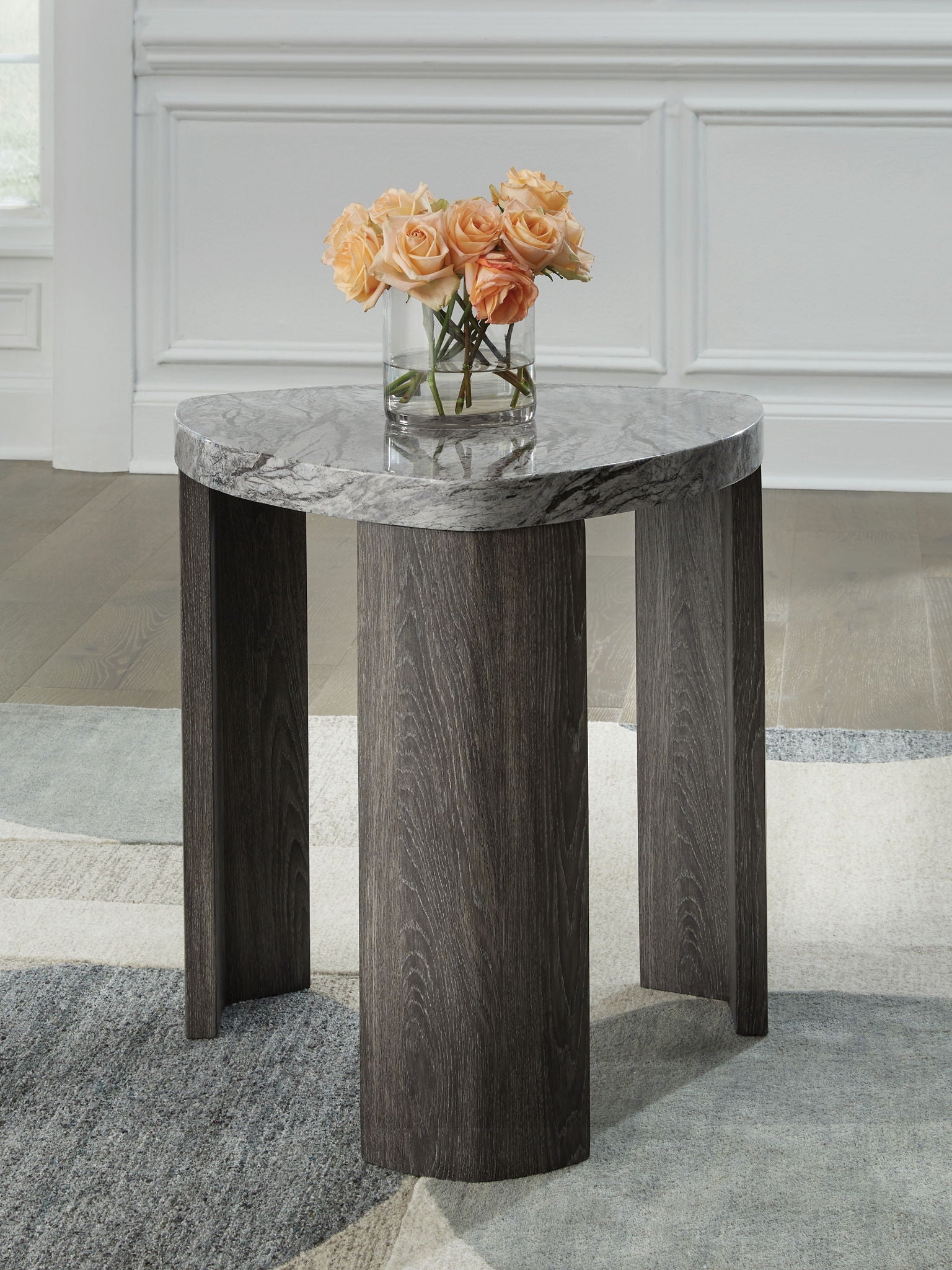 Ashley Furniture Surmour Triangle End Table