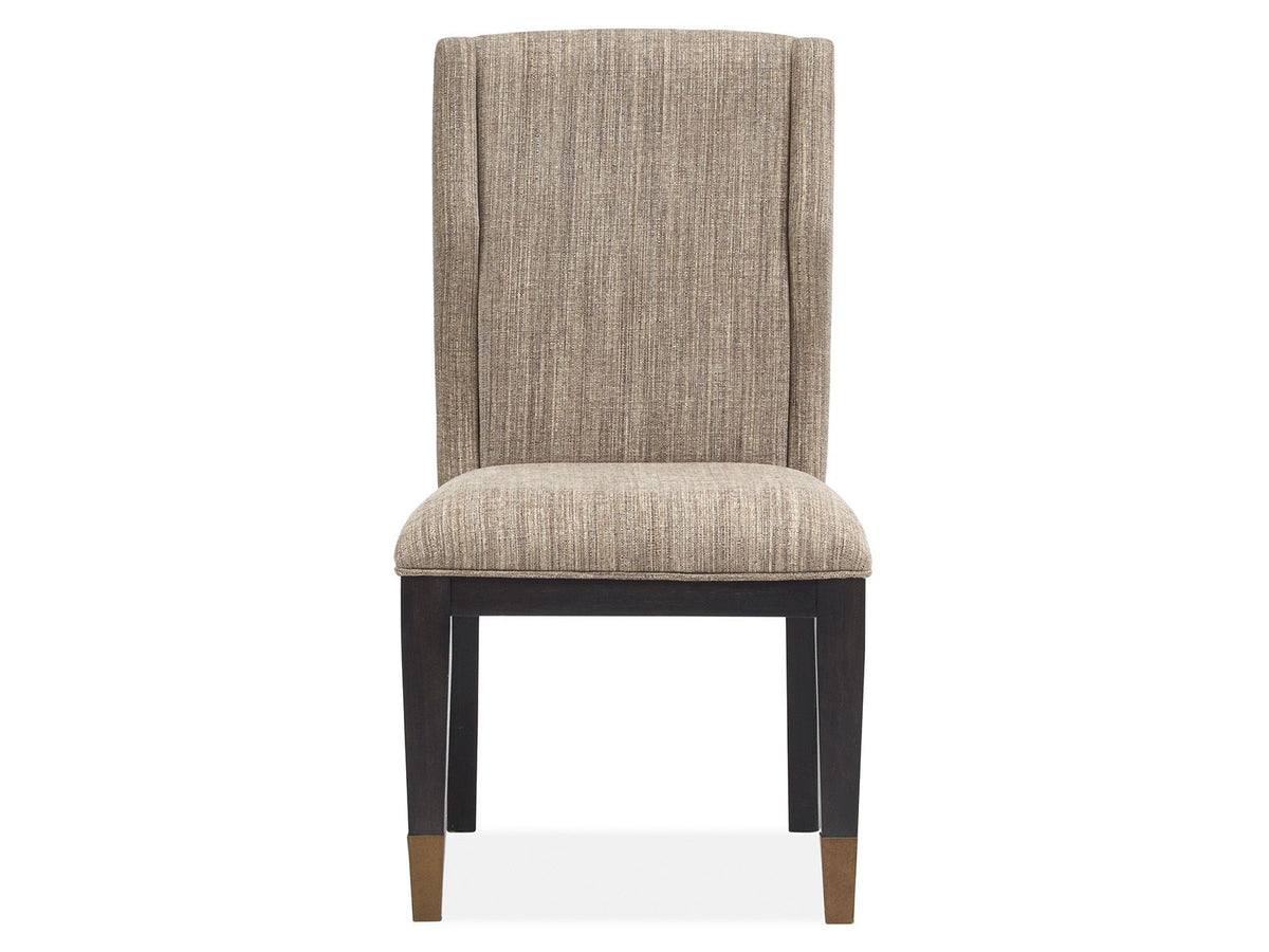 Ryker - Upholstered Host Side Chair (Set of 2) - Nocturn Black And Coventry Gray