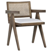 Ocampo - Dining Chair - Gray Wash And White Seat