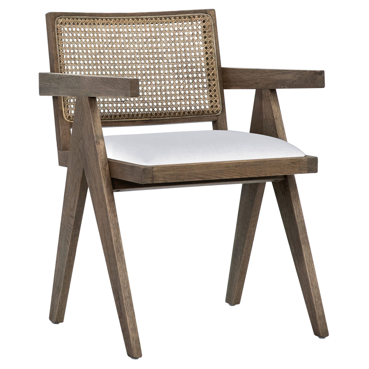 Ocampo - Dining Chair - Gray Wash And White Seat