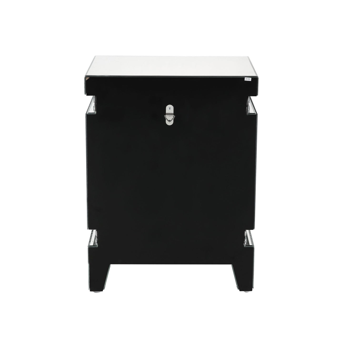 Lotus - Accent Table - Mirrored & Faux Crystals Inlay - 24"