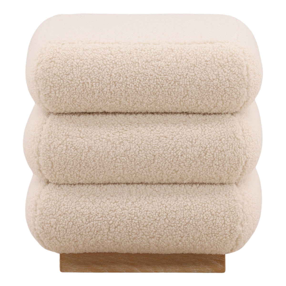 Rosana - Storage Stool - Cream And Light Natural