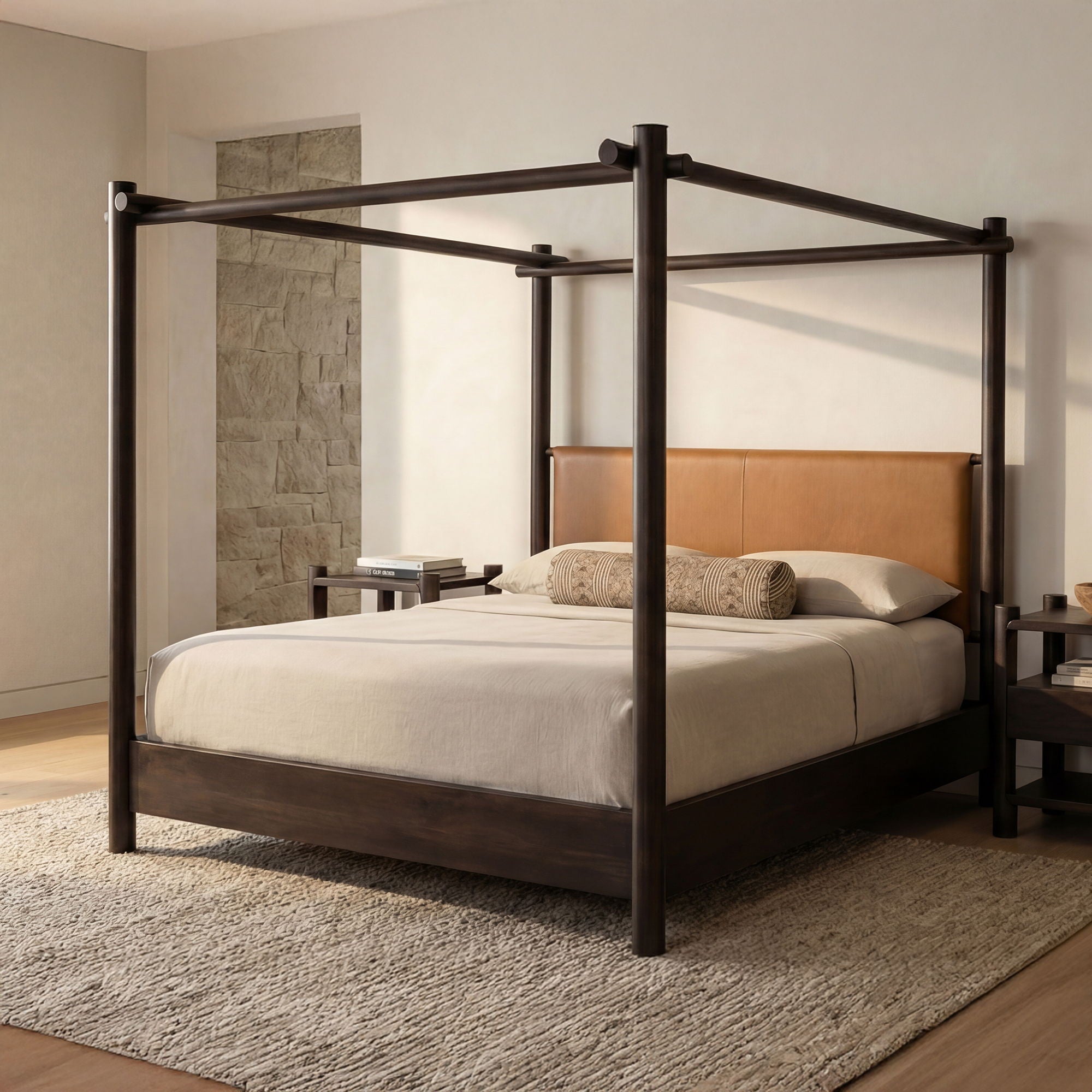 Devin - Queen Bed - Brown