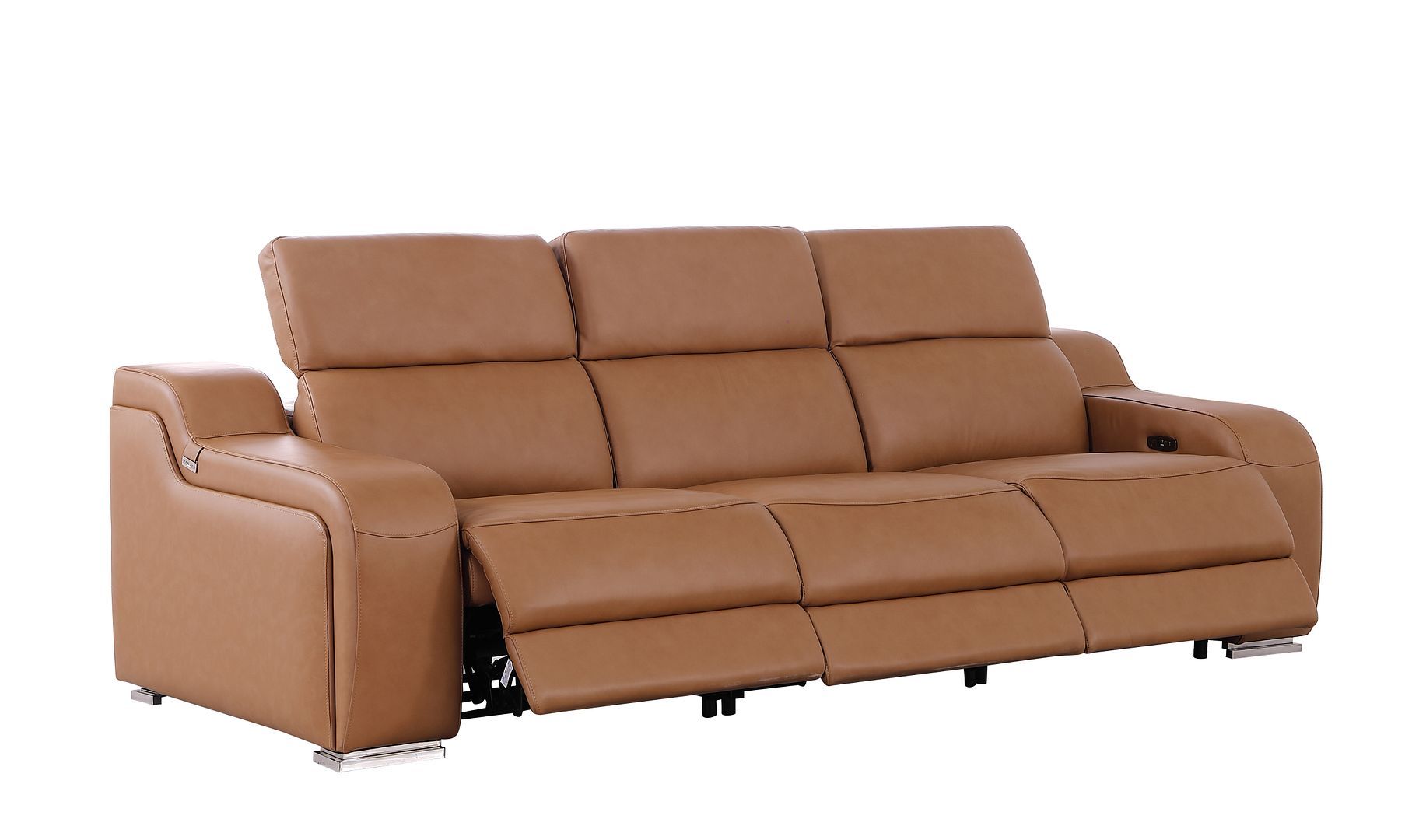 1116 - 6-Piece Modular Power Reclining Sofa And Console Loveseat Set In With 5 Power Recliners & Power Headrests