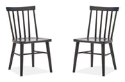 Lindon - Dark Dining Side Chair (Set of 2) - Dark Brown