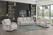 Camden - Dual Reclining Sofa - Beige / Brown