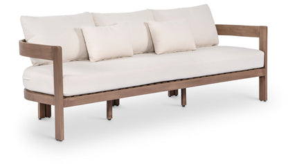 Newport - Water Resistant Fabric 86.75" Upholstered Outdoor Patio Sofa