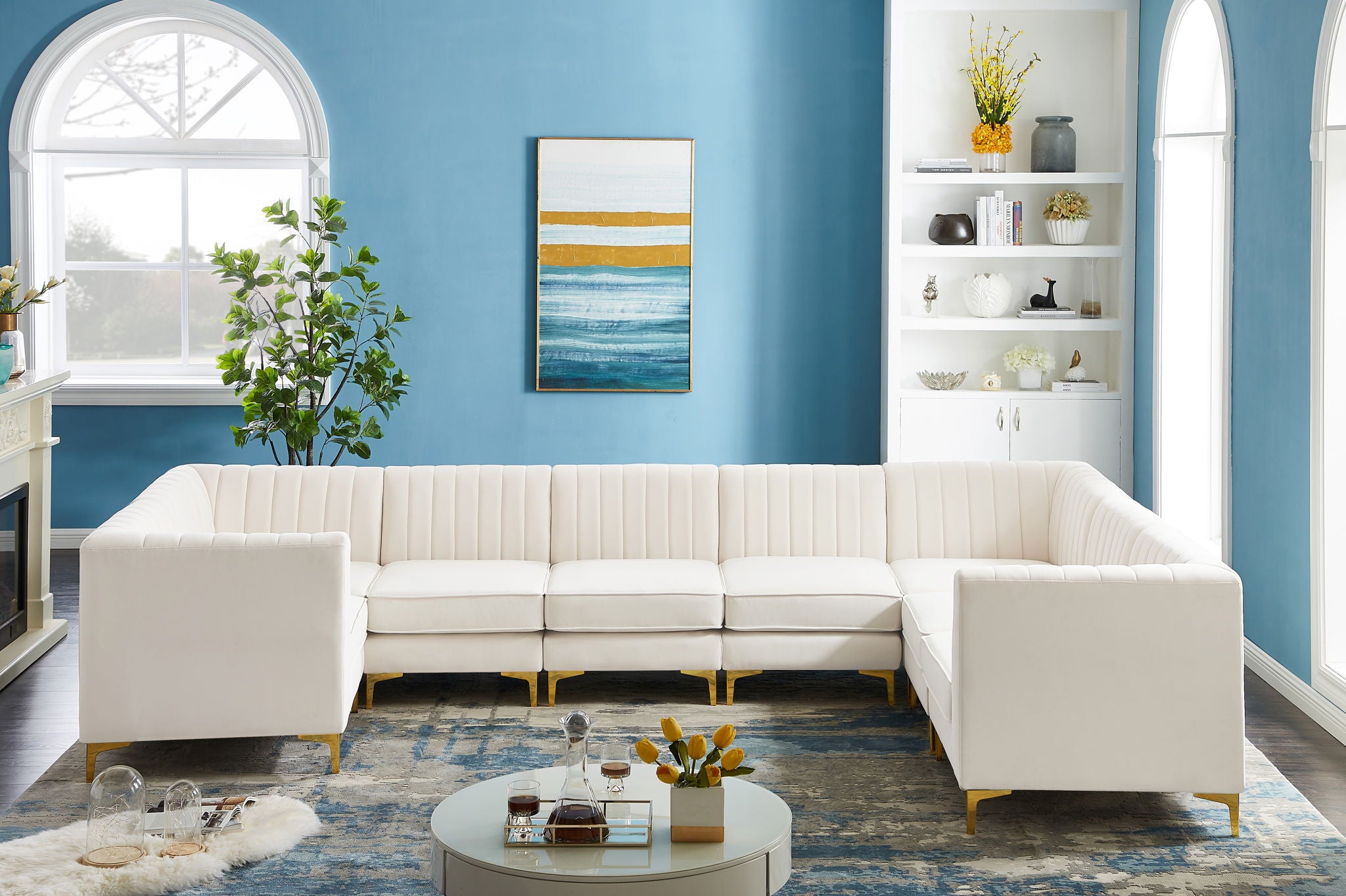Alina - 8 Piece Modular U-Shaped Sectional