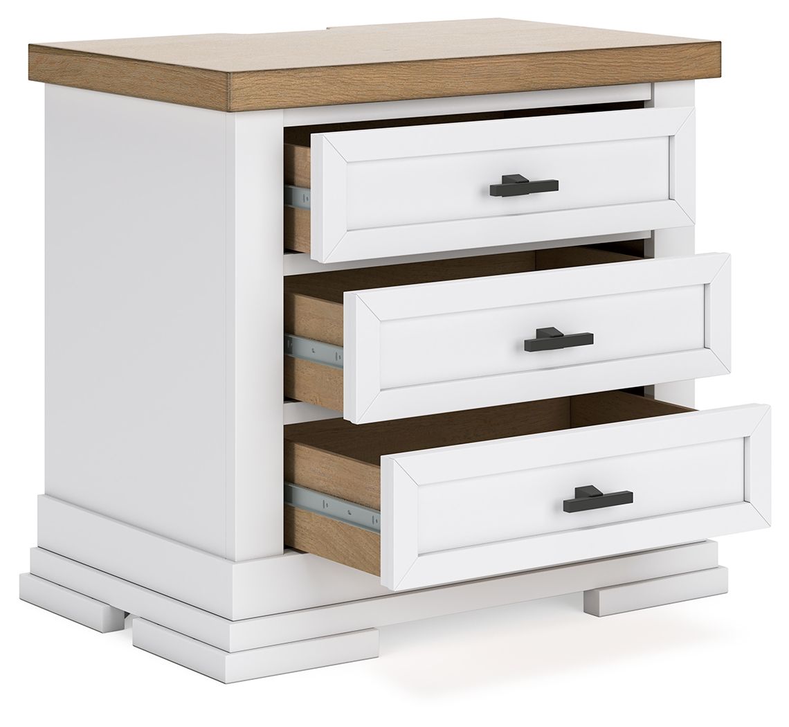Ashbryn Three Drawer Night Stand - Thumbnail 3