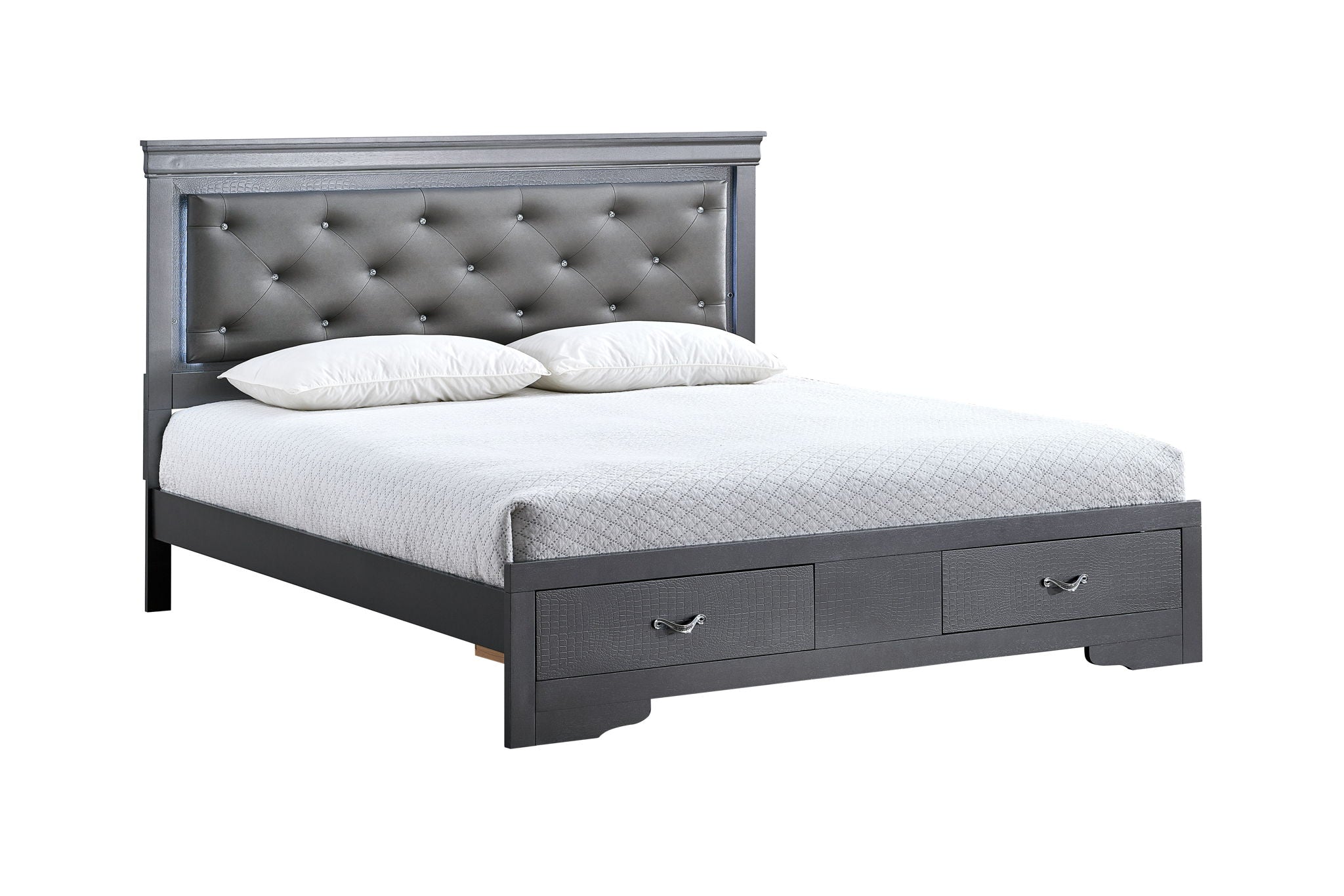 Glory Furniture - Lorana - Storage Bed With LED