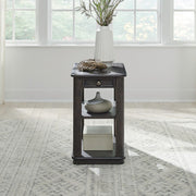 Wallace - Chair Side Table - Aged Oak