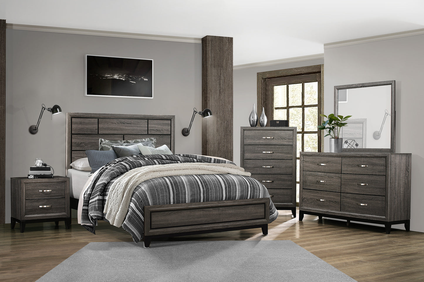5pcs Queen Bedroom-Davi Collection