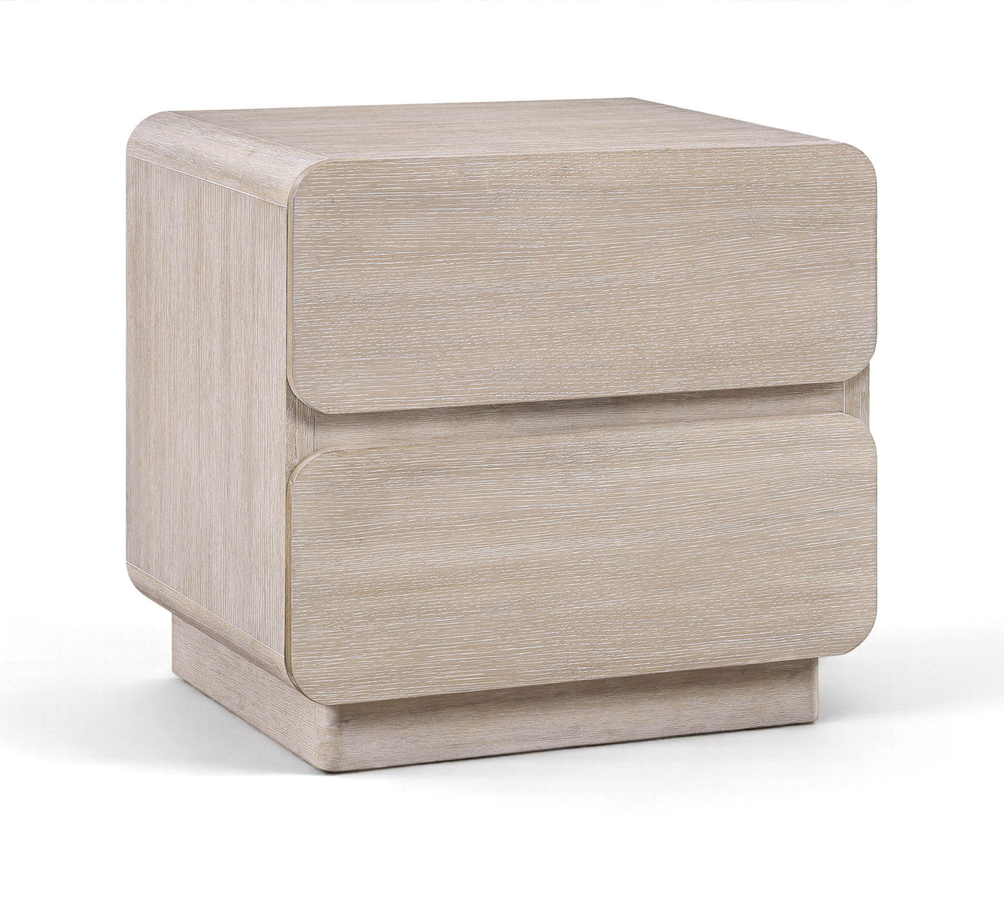 Adagio - Solid Wood And Oak Veneer Nightstand - Natural