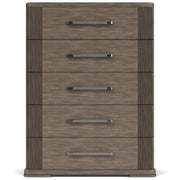 Sariel - 5 Drawer Chest - Dark Brown
