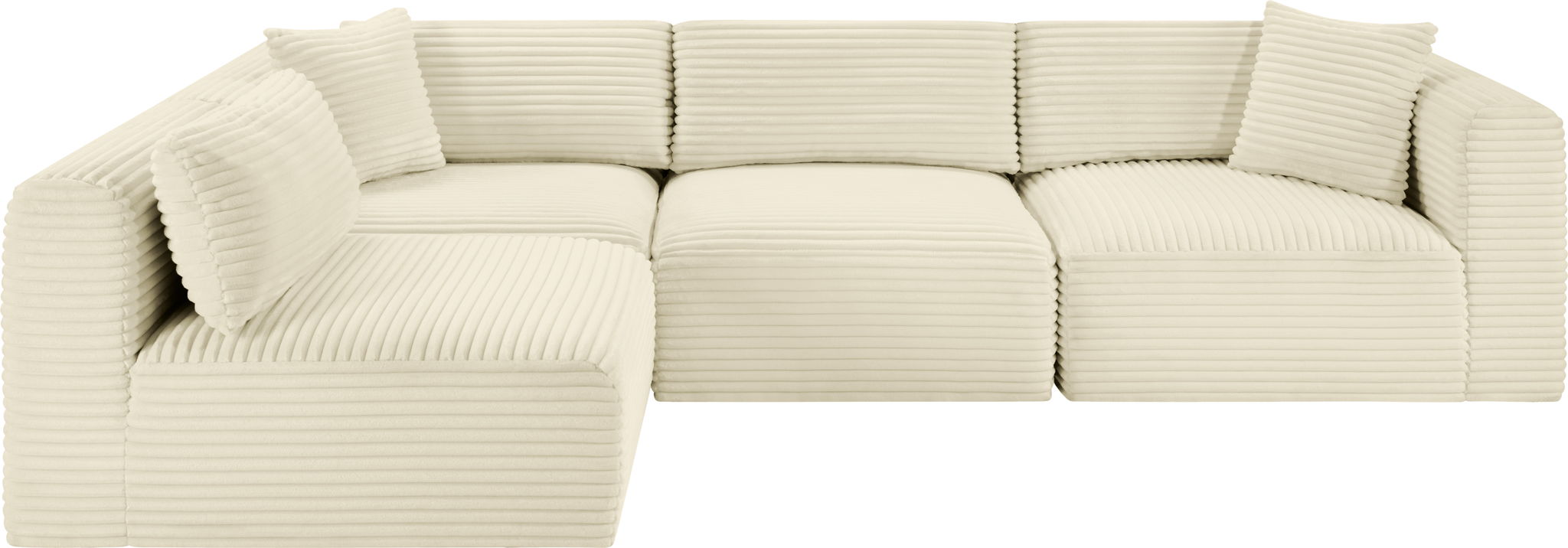Shaggy - 4 Piece Modular Sectional