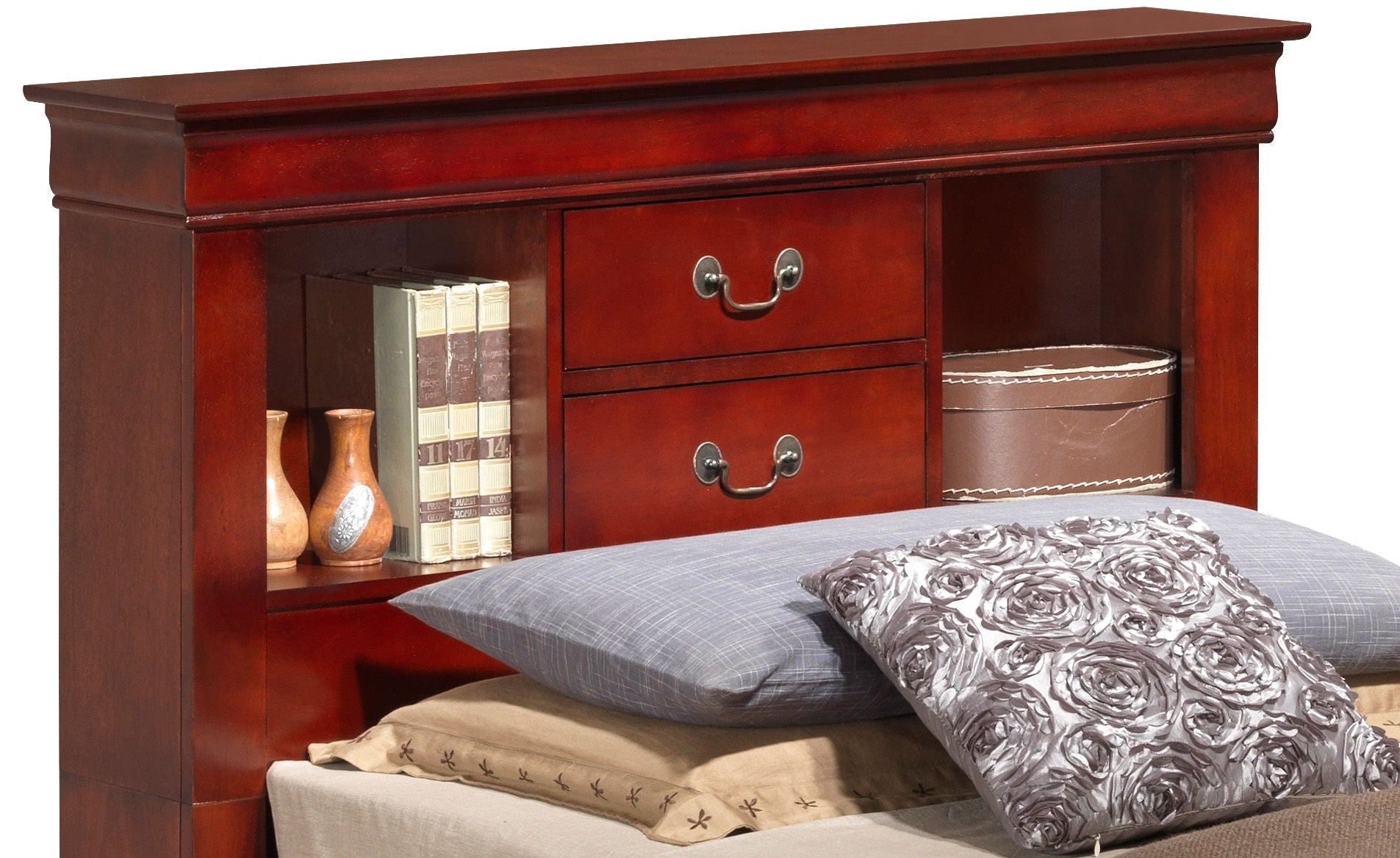 Glory Furniture - Louis Phillipe - Bookcase Storage Bed