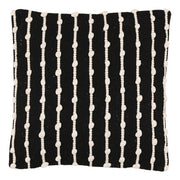 Ernest - Pillow With Filler - Black And Ivory