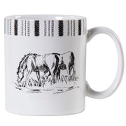 Ranch Life - Remuda Mug (Set of 4) - Black / White