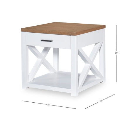 Franklin - End Table - White