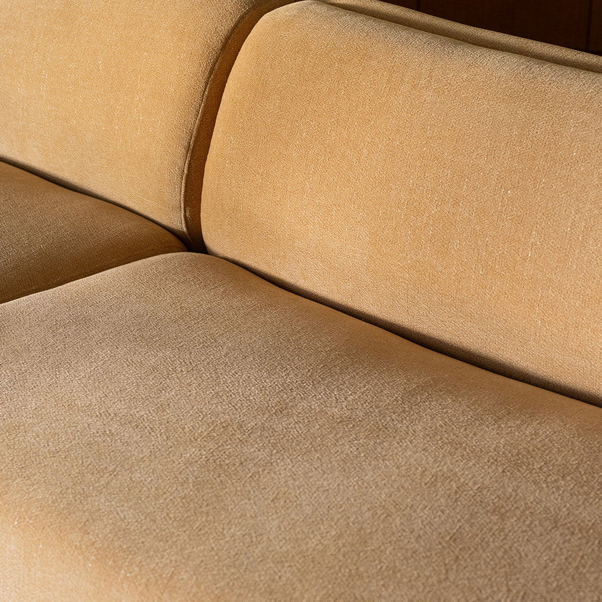 Naomi - Concave Sofa - Golden Yellow