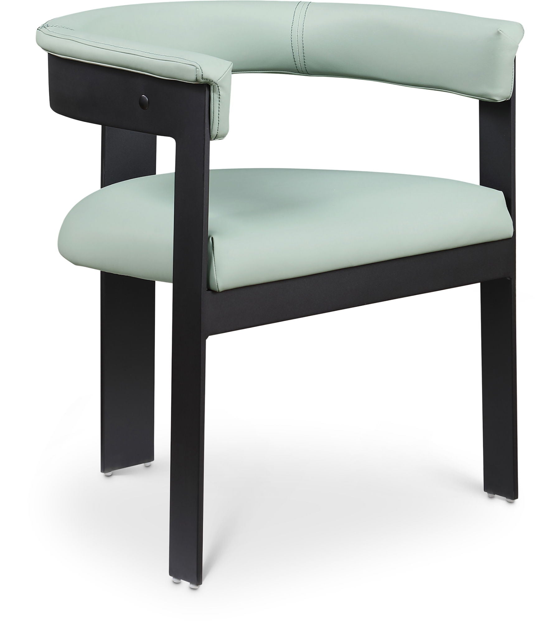 Romeo - Faux Leather Dining Chair With Black Base (Set of 2)
