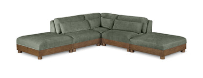 Turin - Fabric Upholstered 5 Piece Modular Sectional