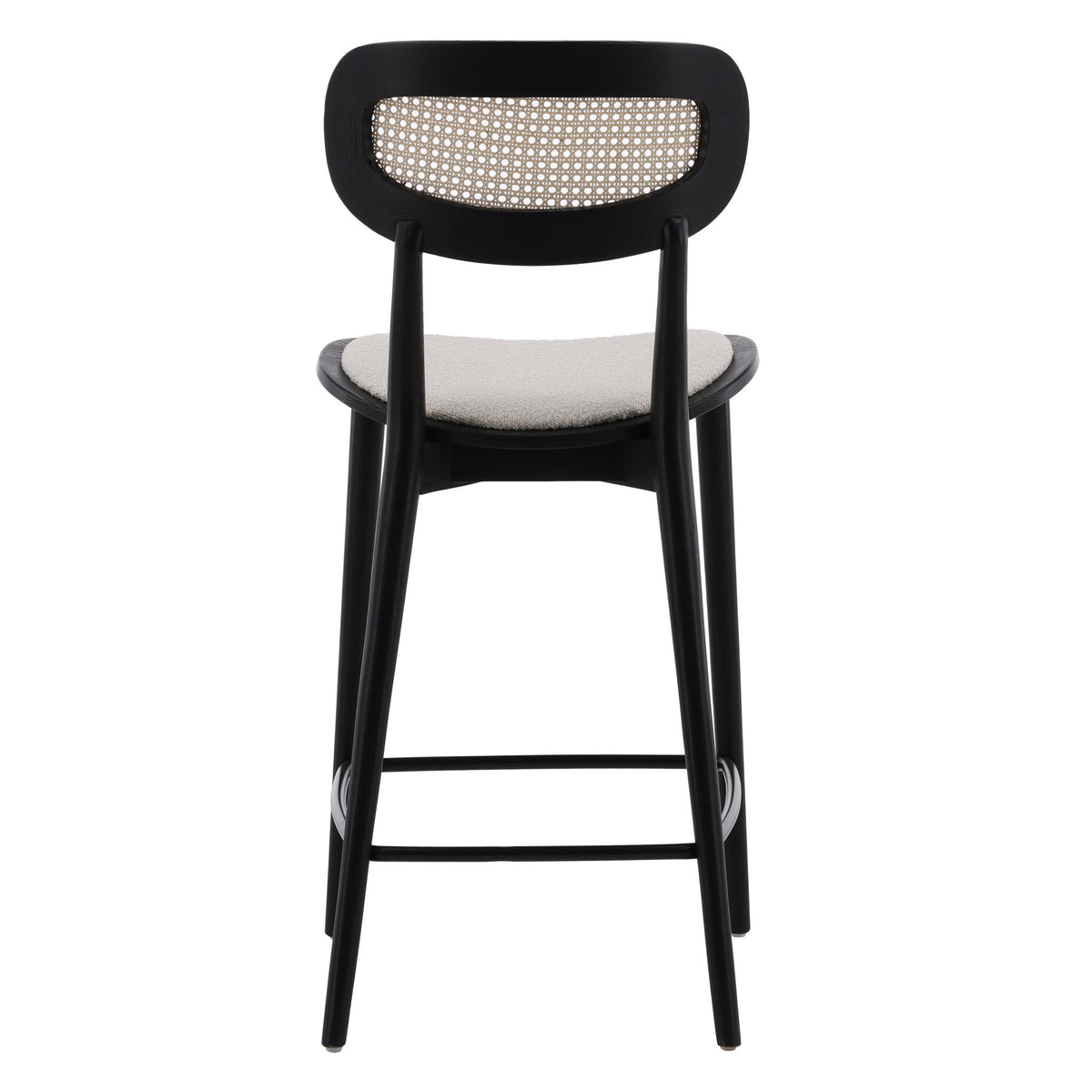 Lora - Counter Stool - Black And Cream