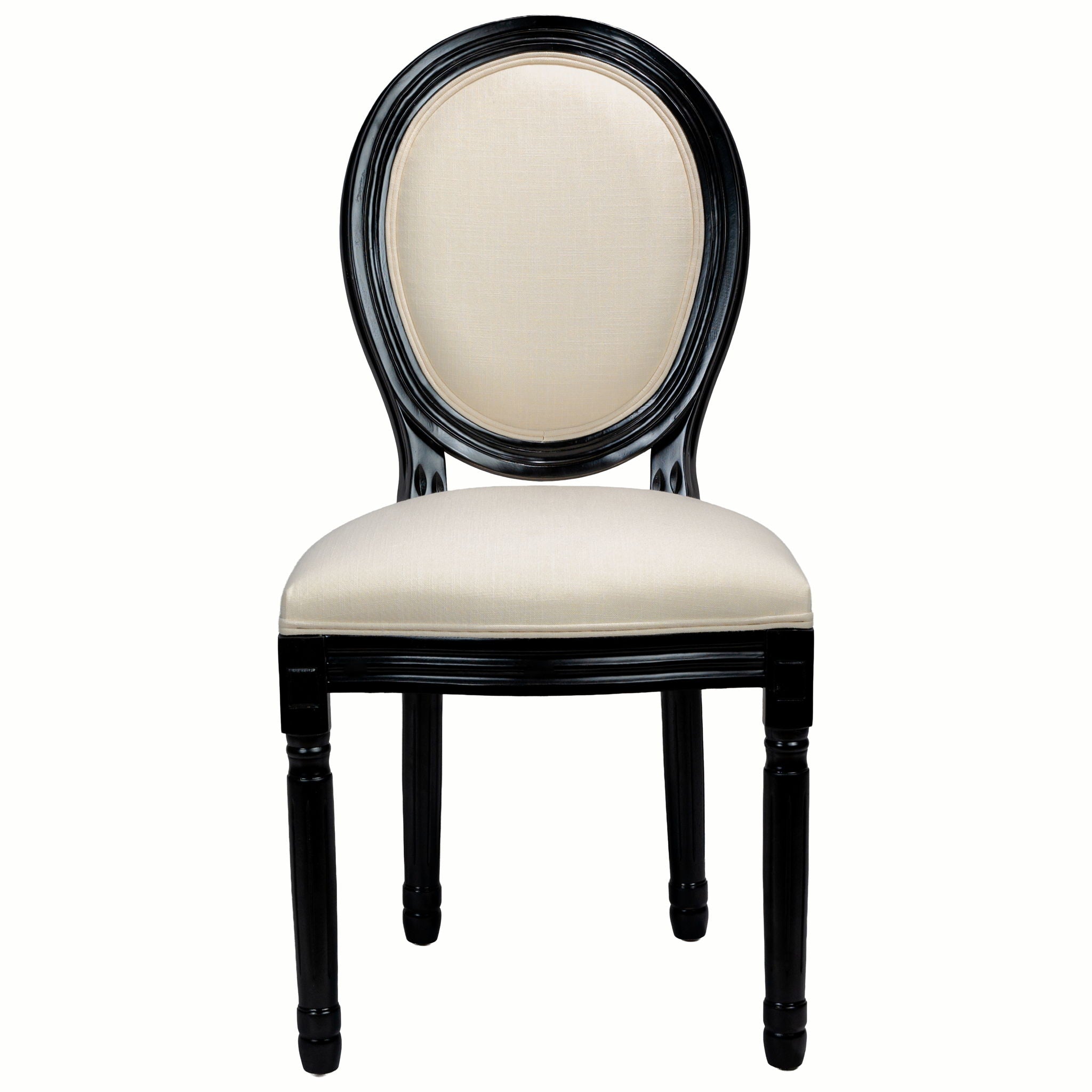 Upholstered & Round Back Dining Chairs (Set of 2)