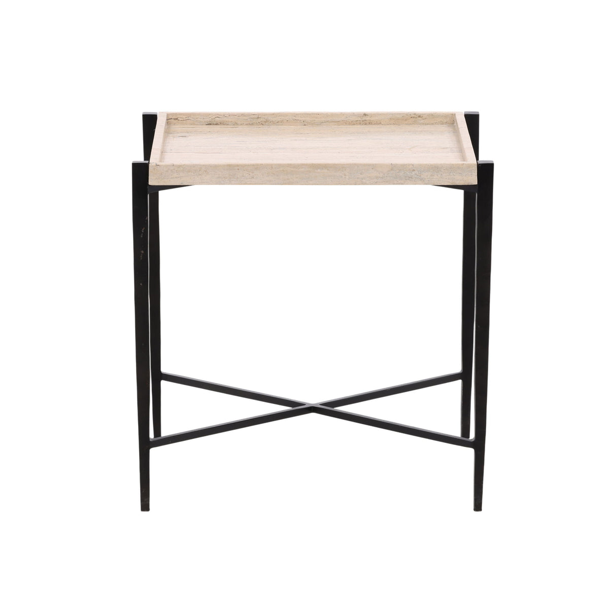 Rice - End Table - Natural And Black