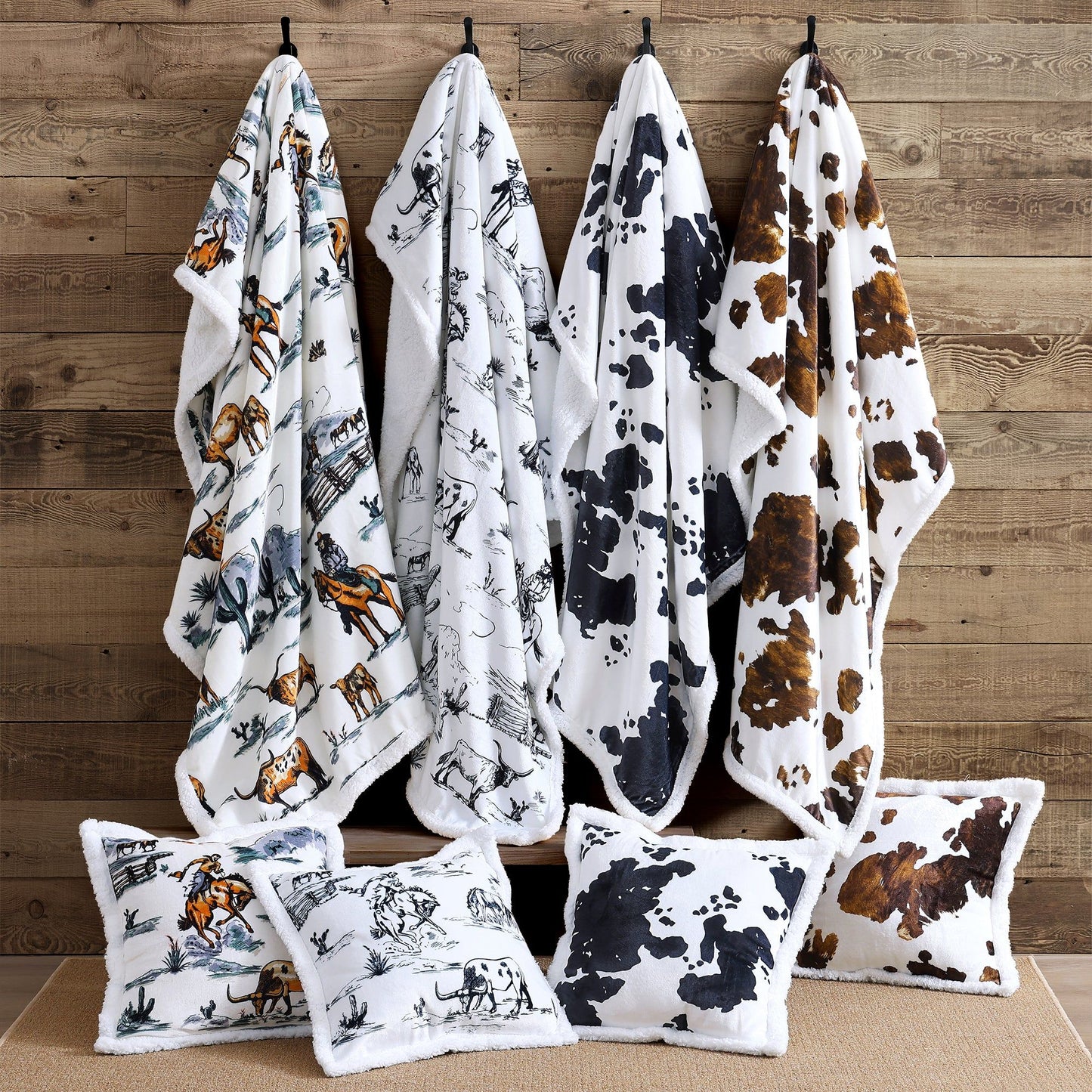 Campfire - Del Sol Campfire Sherpa Pillow 6 Per Carton - Multi Color