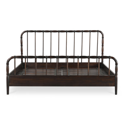 Vivian - Queen Bed - Dark Brown