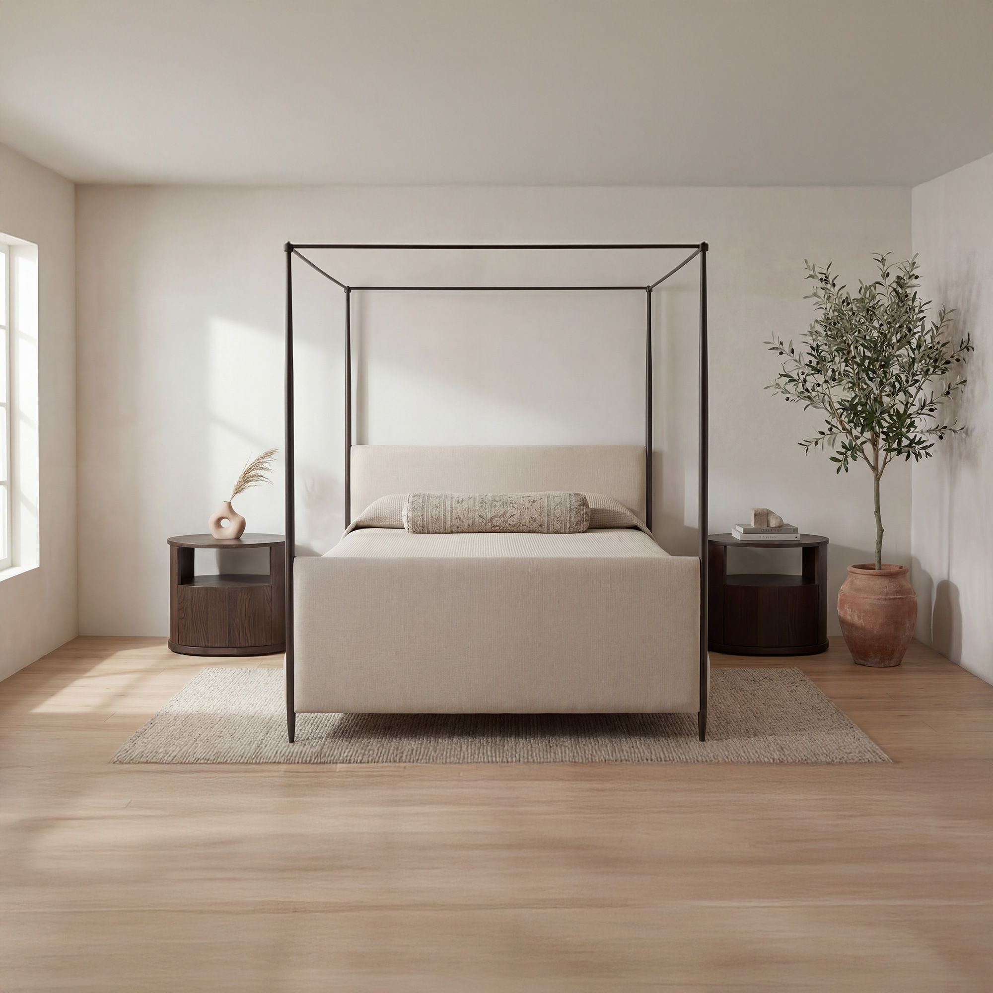 Viola - Queen Bed - Beige