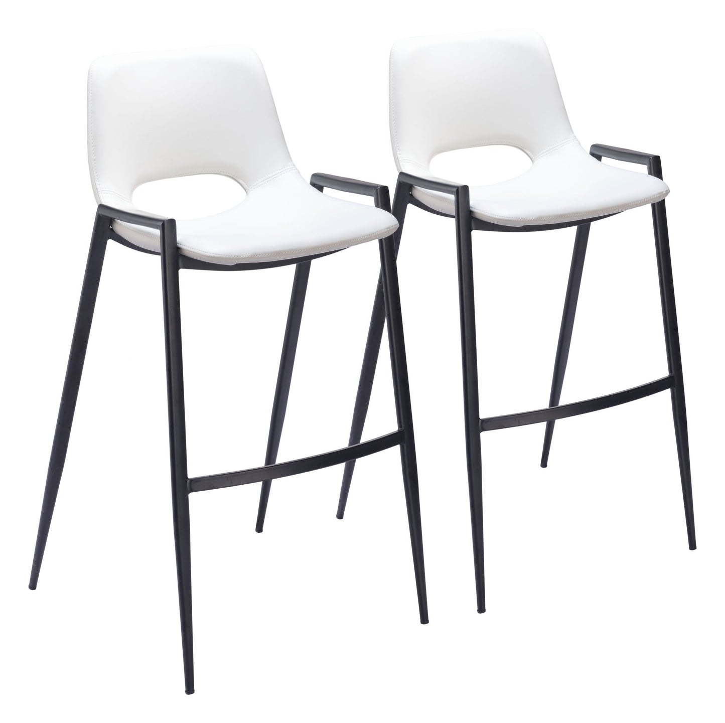 Desi - Bar Chair With Black Legs (Set of 2)