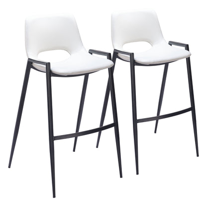 Desi - Bar Chair With Black Legs (Set of 2)