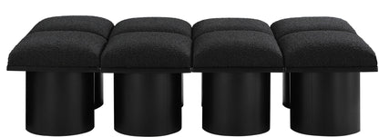 Pavilion - 8 Piece Modular Bench With Black Base