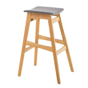 Modern Bar Stool Set With Upholstered Seating