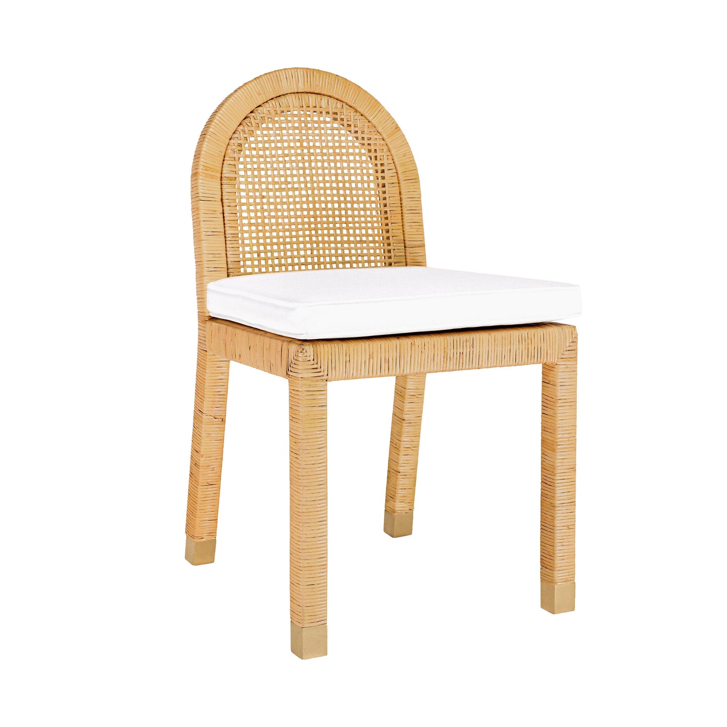 Amara - Rattan Arched Back Dining Chair - Natural