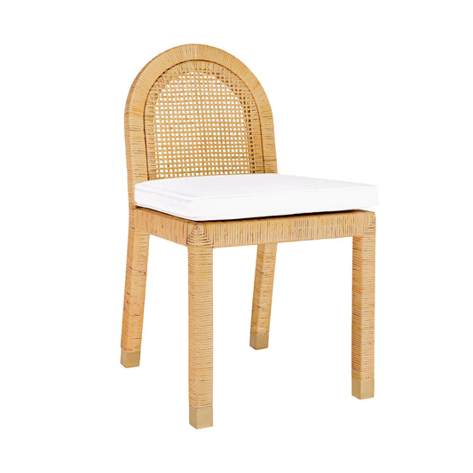 Amara - Rattan Arched Back Dining Chair - Natural