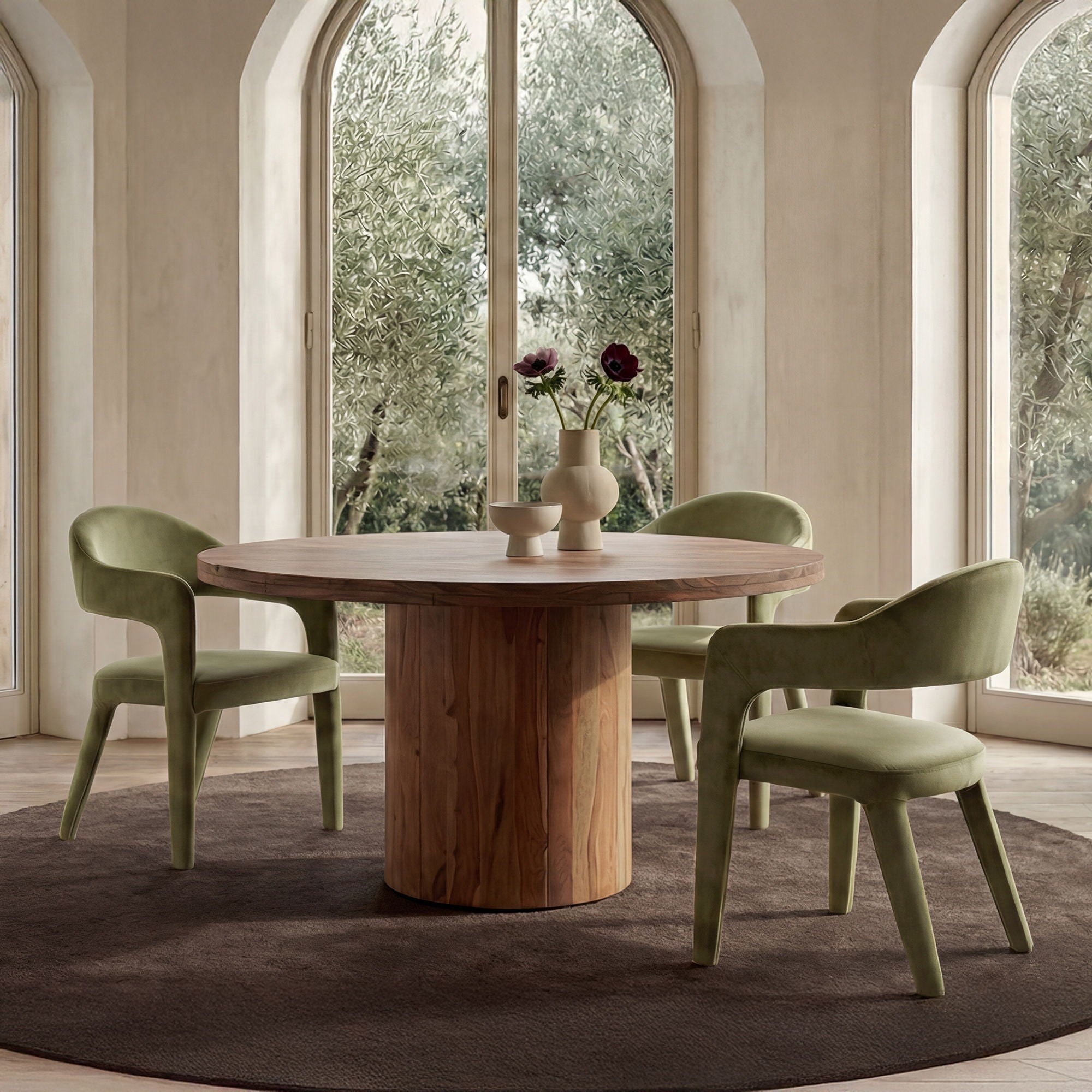 Martens - Dining Chair Velvet - Green