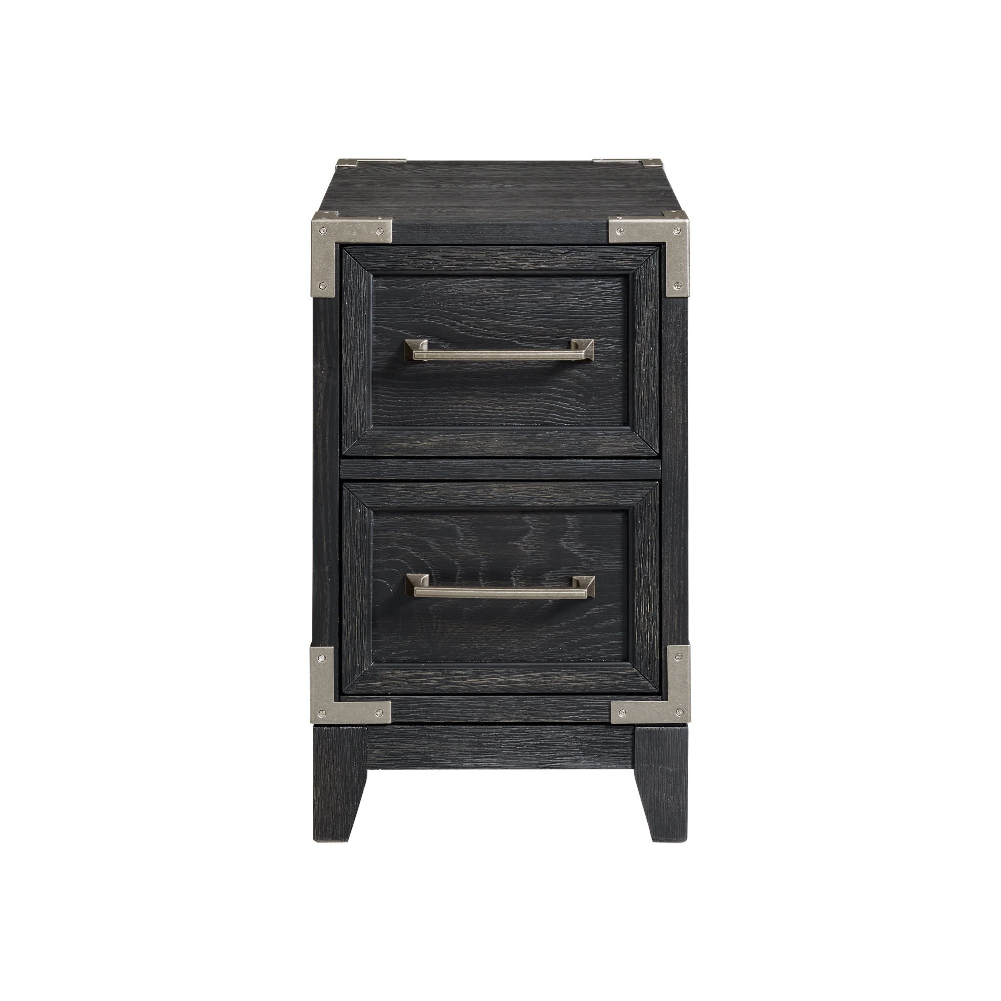 Laguna - Chairside Table - Weathered Steel