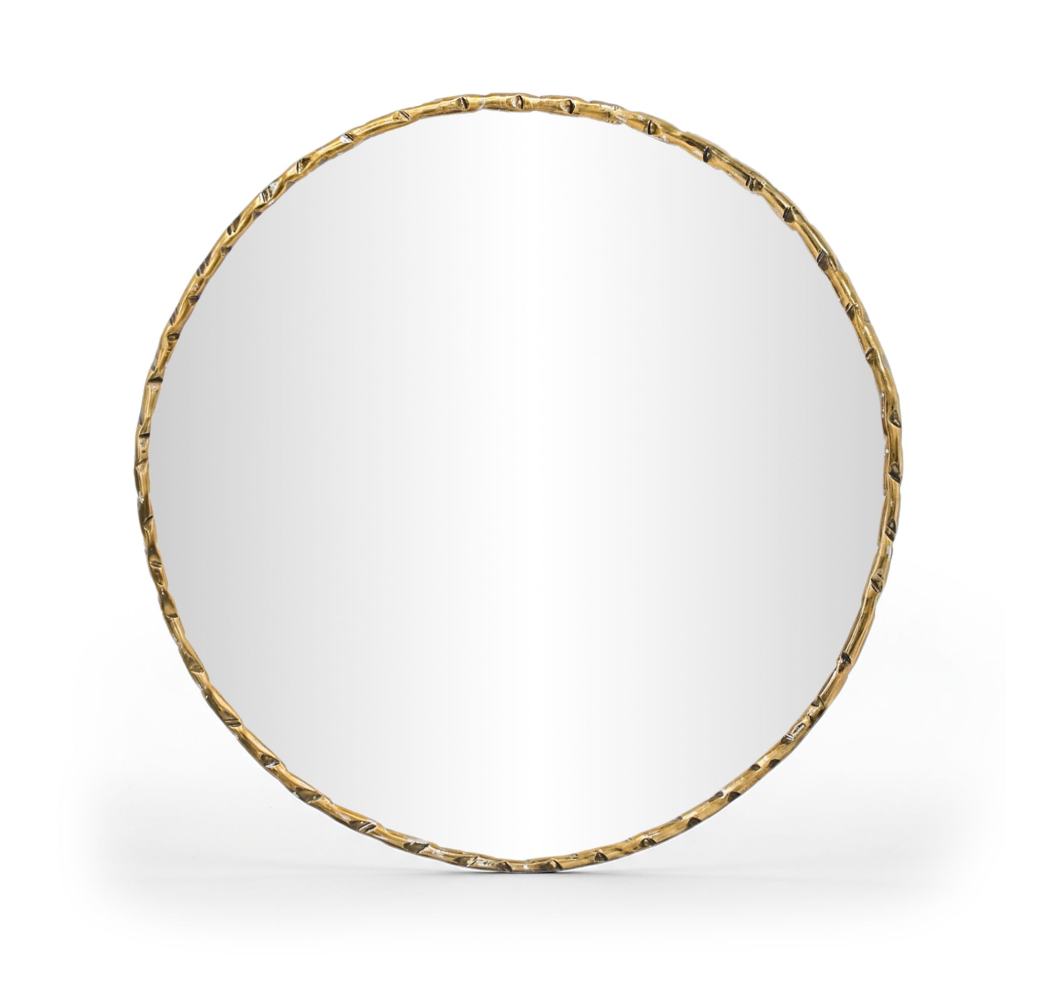 Hammer - Round Iron Mirror