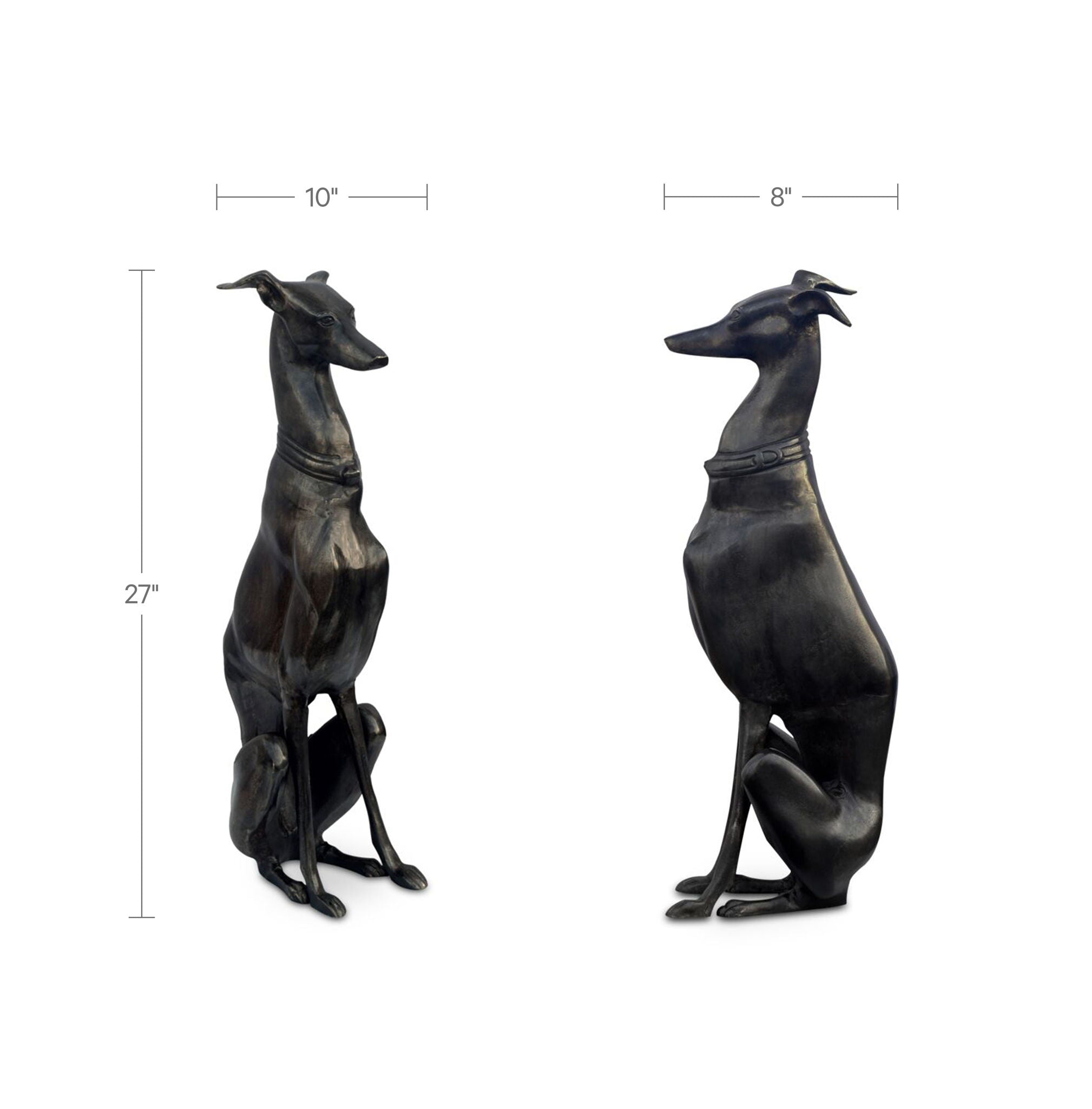 Duke Cast Aluminum Sculpture - Black