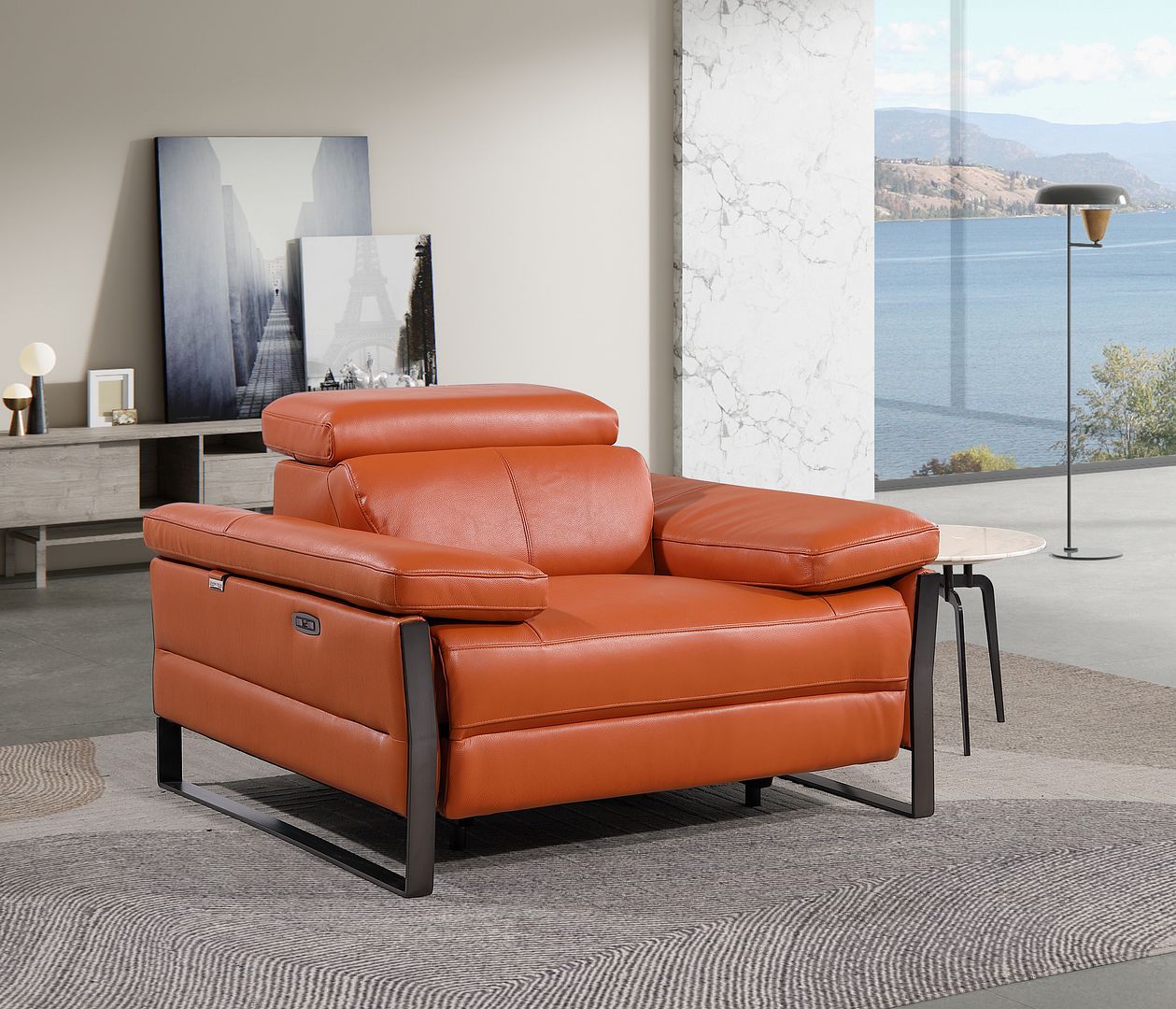 1246 - Power Reclining Arm Chairwith Power Headrests