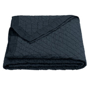 Diamond Linen - King Linen Cotton Diamond Quilt - Navy
