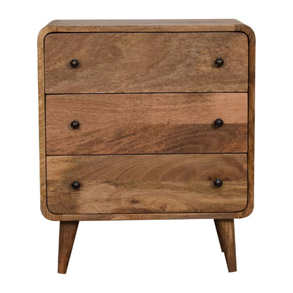 3 Drawer Mini Curved Chest