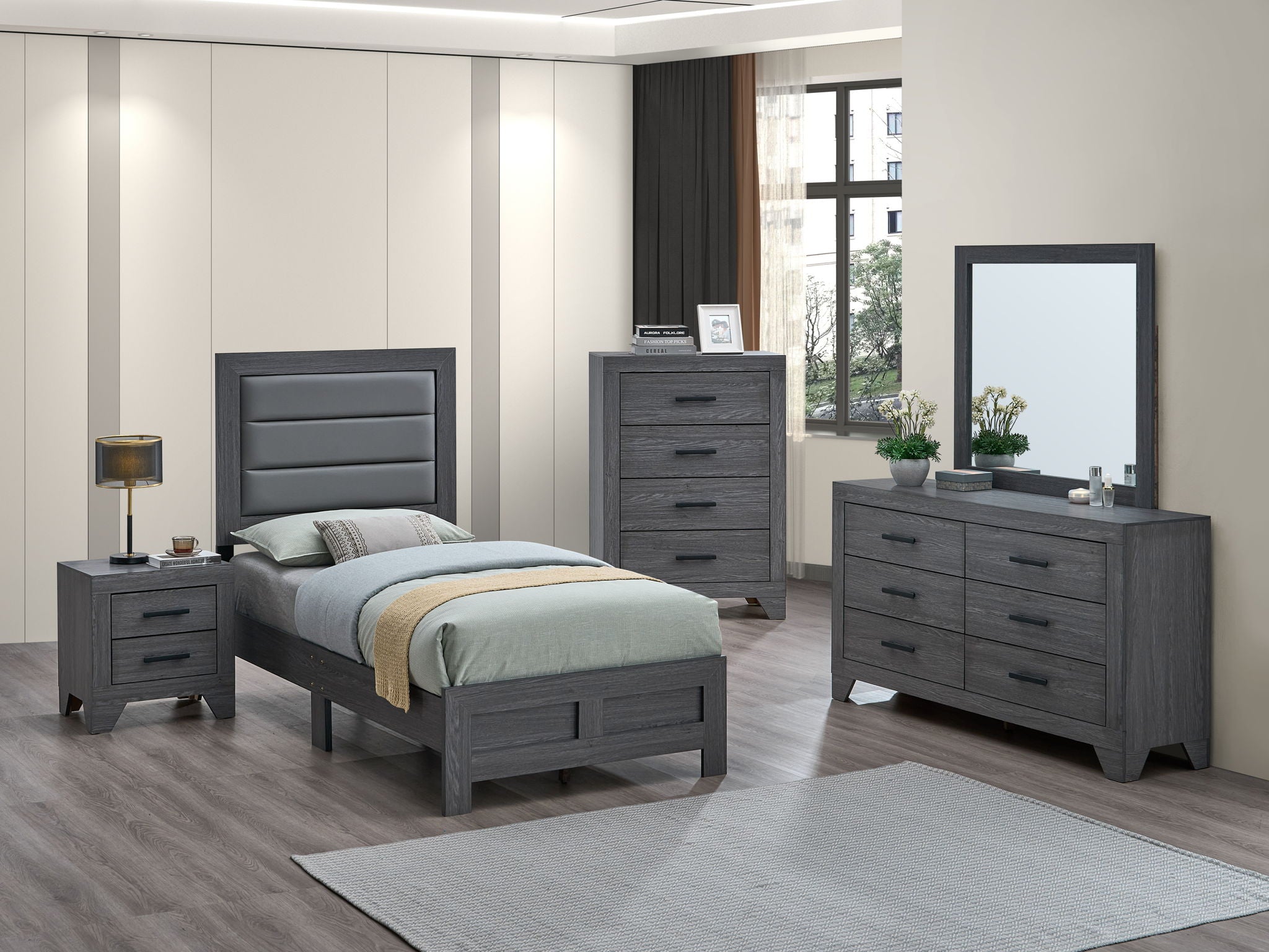 Glory Furniture - Plano - Upholstered Bed